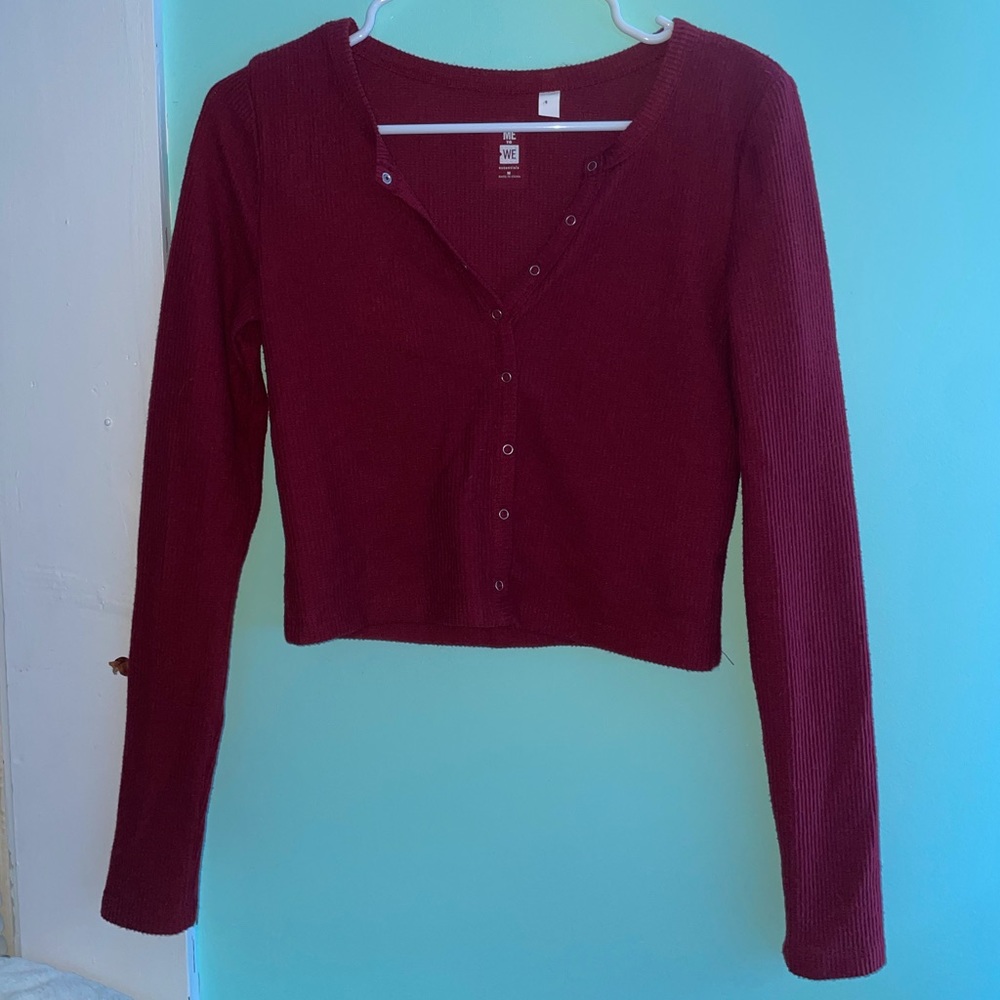 NWOT PacSun Long Sleeve Cropped Shirt